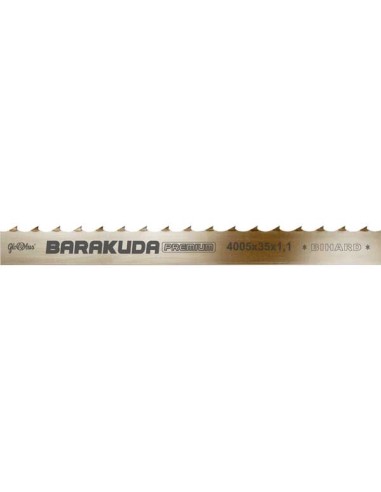 Piła Taśmowa Barakuda Premium /Hor/ 4005X40X1,1/22 Do Cięcia Drewna Świeżego Na Trakach Taśmowych