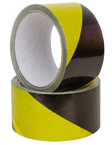 Taśma Ostrzegawcza Żółto/Czarna Samoprzylepna 50Mm X 33M