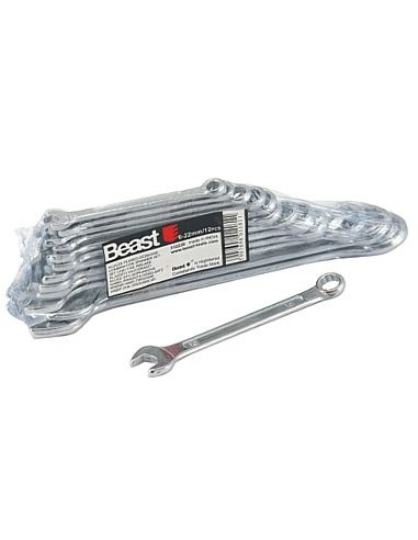 Klucze Płasko-Oczkowe 10-17 Mm  Ws 6 Sztuk