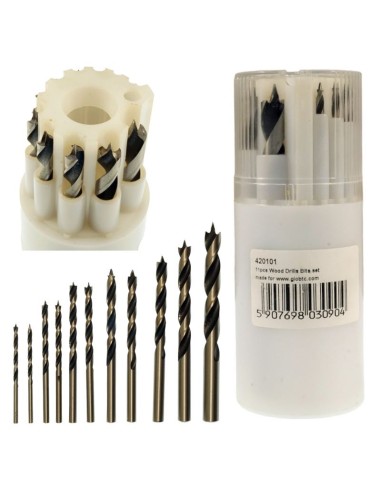 Wiertła Do Drewna, Komplet 3-10 Mm, 11 Sztuk
