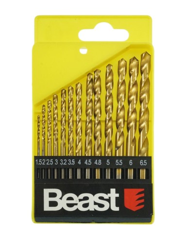 Wiertła Do Metalu 1.5-6.5Mm Hss 13Szt Białe