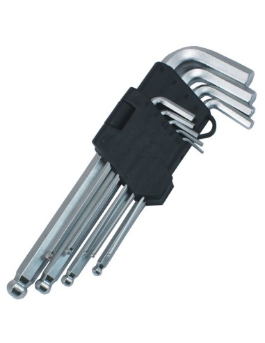 Klucze Imbusowe Z Kulką  1.5-10 Mm Cv 9 Sztuk