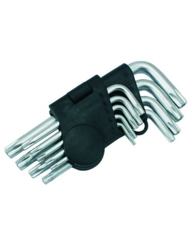 Klucze Typu Torx T10-50 Cv Z Otworem 9 Sztuk