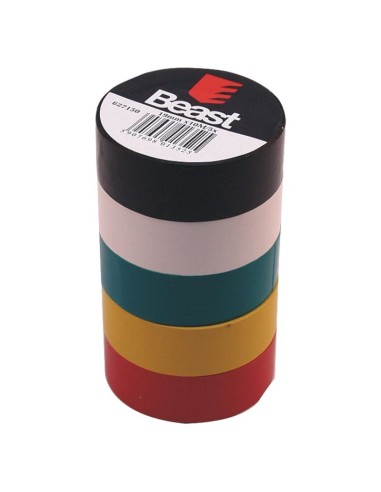 Taśma Izolacyjna Kolorowa 19Mm X 10M 5 Sztuk