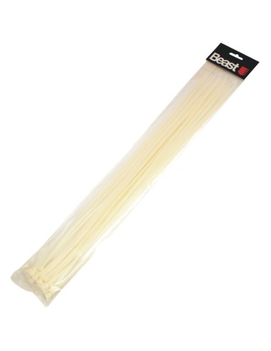 Opaski Zaciskowe Kablowe Nylon Białe 500X4.7Mm 30 Sztuk