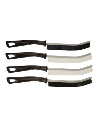 Szczotka Do Czyszczenia Fug Szczelin Mycia Kuchni Wąska Szczelinowa Dluga 4 X 230Mm (2X Biała + 2X Czarna) Nylon