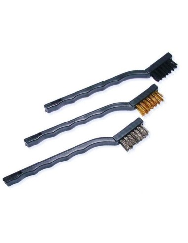 Zestaw Szczotek Drucianych Stal Mosiądz Nylon 40 Mm 3 Sztuki