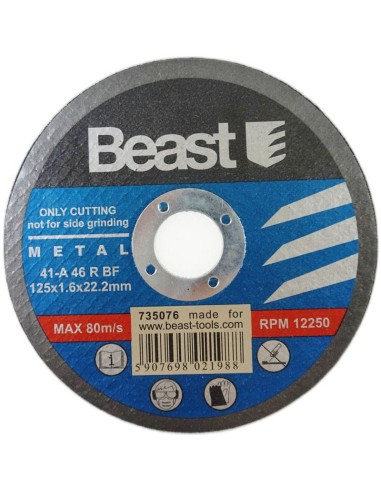 Tarcza Do Cięcia Metalu 125 X 1.6 Mm