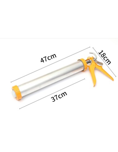 Wyciskacz Do Mas Sylikonu Aluminiowy Tubowy 380Mm 600Ml