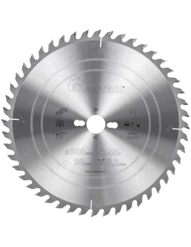 Glotech 0350X30X3,6/2,5/56Z Gs10 Otw.combo - Tarcza Węglik. Spiek. Do Cięcia Wzdłużnego Drewna Na Pilarkach Stolikowych