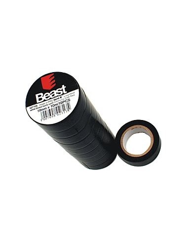 Taśma Izolacyjna Czarna 19Mm X 10M 10 Sztuk