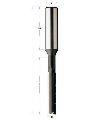 FREZ HL OSCYLAC. Z ŁAMACZEM, D°16 I°100 L°155 S°16X50 RH WIERTŁA OSCYLACYJNE DO DREWNA 102 S°16 Z2R