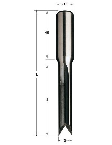 FREZ OSC. D°6 I°45 L°90, S°13X40 Z°2 RH&LH WIERTŁA OSCYLACYJNE DO DREWNA 179 S°13 Z2