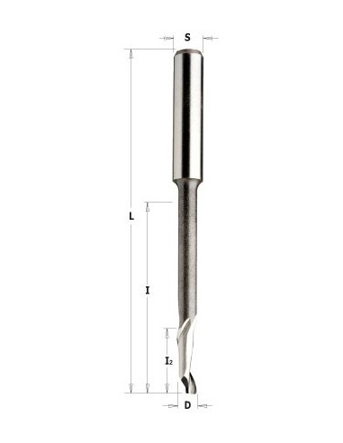 FREZ HS 5% D°5 I°35 I2°14, L°120 S°8 Z1 FREZY SPIRALNE DO ALUMINIUM