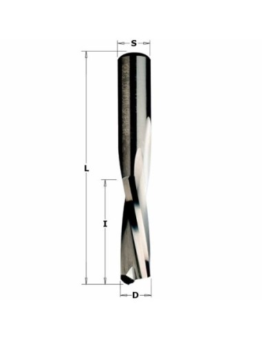 FREZ SPI HWM D°10 I°42 L°90, S°10 FREZY SPIRALNE WYKAŃCZAJĄCE Z2 NEGATYW