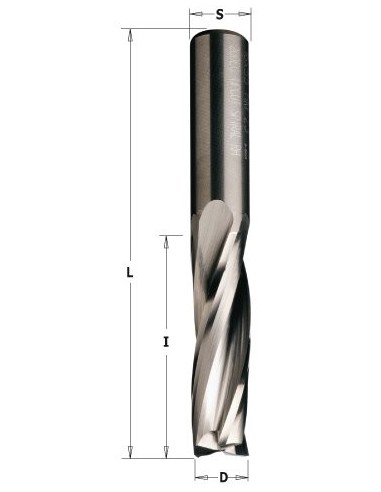 FREZ SPI. D°20 I°70 L°120, Z°3 OBR. WYKAŃCZAJĄCA FREZY SPIRALNE WYKAŃCZAJĄCE Z3 POZYTYW