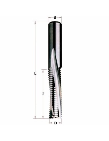 FREZ SPI. D°S°20 I°72 L°120, Z°3 OBR. ZGRUBNA DOWN CUT FREZY SPIRALNE ZGRUBNE Z3R NEGATYW