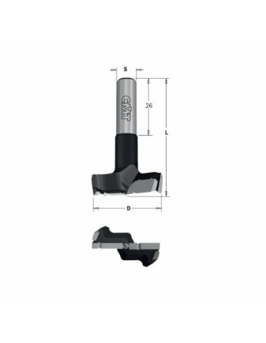 WIERTŁO PUSZKOWE XTREME D°18, L°70 S°10X26 Z2+2 Z ŁAMACZEM WIÓRA LH 317 | 369 WIERTŁA PUSZKOWE EXTREME