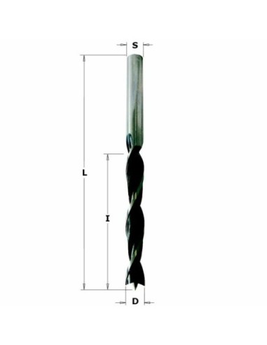 WIERTŁO NP HS D°6 I°57, L°94 S°6 RH (UCHWYT CYLINDRYCZNY) 517 WIERTŁA NIEPRZELOTOWE ZE STALI SP 2 SPIRALE