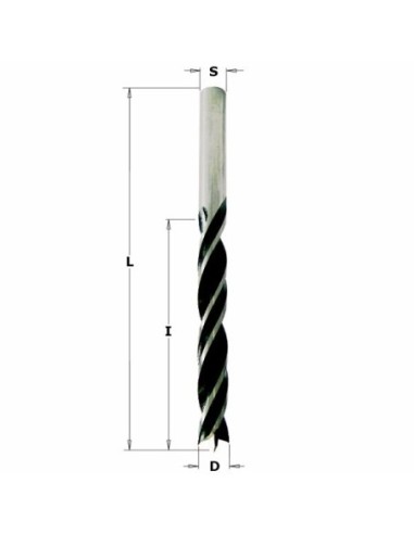 WIERTŁO NP HS D°13 I°93L°151 S°10 RH (UCHWYT CYLINDRYCZNY), S°8 RH (UCHWYT CYLINDRYCZNY) 517 WIERTŁA NIEPRZELOTOWE ZE STALI HSS
