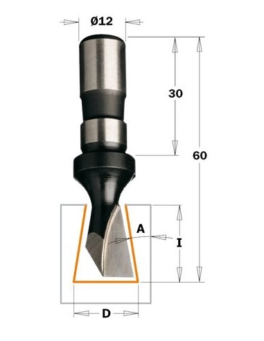 FREZ HW D°14 I°18 L°60 A°9, Z1 522 | 523 FREZY JASKÓŁCZY OGON 9°