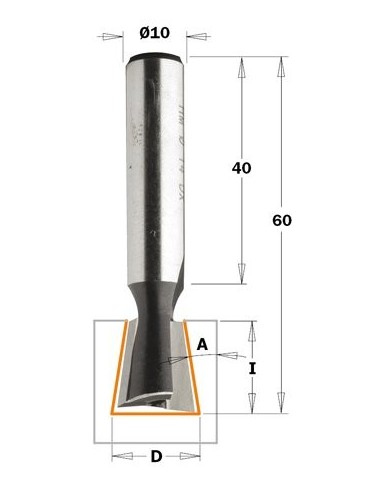 FREZ HW D°14 I°16 L°60 A°9, Z2 522 | 523 FREZY JASKÓŁCZY OGON 9°