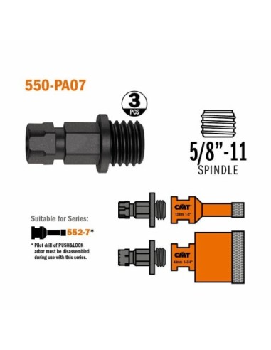 ADAPTOR M14 DO OTWORNIC 552.5, 3  SZT.. WIERTŁA PROWADZĄCE I ADAPTORY XTREME FAST