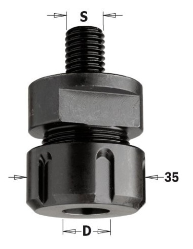 UCHWYT D°6-12,7 S°M14X2, ER20 796 UCHWYTY POD TULEJĘ ER20