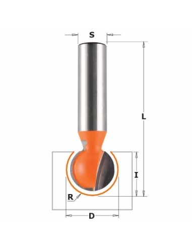 FREZ HM R°9,52 D°19,05 I°17,4, S°12,7 L°63,5 8 | 968 | FWA FREZY KULISTE