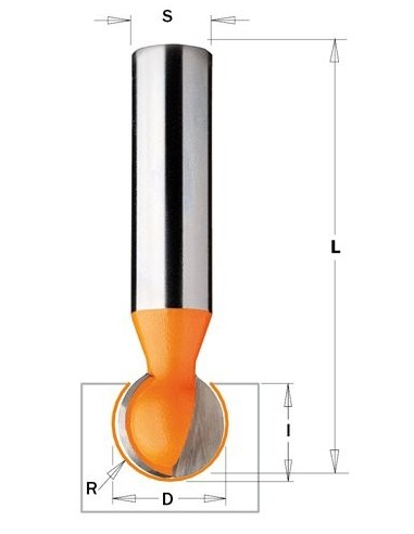 FREZ HM R°12,7 D°25,4 I°23,5, S°12,7 L°70 8 | 968 | FWA FREZY KULISTE