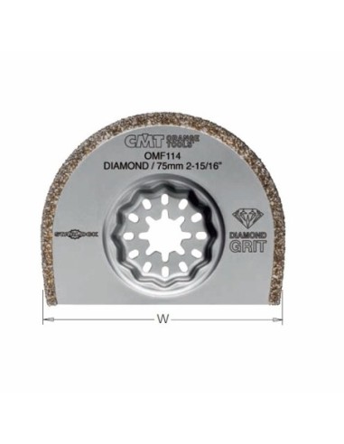 BRZESZCZOT OSCYLACYJNY W°75, K°2,2 1  SZT.. STARLOCK BRZESZCZOT OSCYLACYJNY PROMIENIOWY 75 MM Z NASYPEM DIAMENTOWYM O PODWYŻSZON