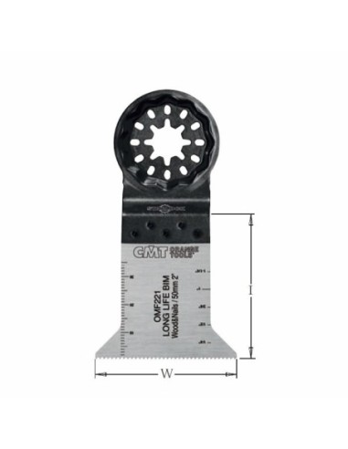 BRZESZCZOT OSCYLACYJNY W°50, I°50 TS° 1,4 TPI°18 1  SZT.. STARLOCK BRZESZCZOT OSCYLACYJNY 50 MM DO CIĘCIA WGŁĘBNEGO W DREWNIE O