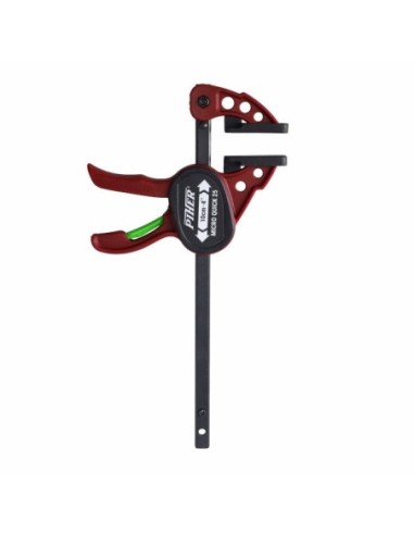 ŚCISK STOLARSKI MICRO QUICK 20CM, MAX. SIŁA NACISKU 25 KG , RAMIĘ 5,5 CM, SZYNA 8X3 MM ZESATW 2  SZT.. ŚCISKI STOLARSKIE JEDNORĘ