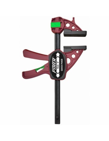 ŚCISK STOLARSKI QUICK 60 CM, MAX. SIŁA NACISKU 150 KG , RAMIĘ 8 CM, SZYNA 19X6,3 MM ŚCISKI STOLARSKIE JEDNORĘCZNE MODEL QUICK