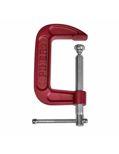 ZACISK ŚLUSARSKI TYPU G 15X6,5 CM, MAKS. NACISK 900 KG ŚCISKI ŚLUSARSKIE GWINTEM TRAPEZOWYM MODEL G