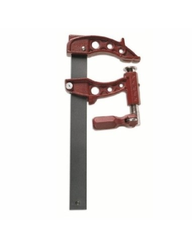 ŚCISK MAXIPRESS E-30 CM MAX. SIŁA , NACISKU 900 KG , RAMIĘ 9,5 CM, SZYNA 35X8 MM ŚCISKI ŚRUBOWE TŁOKOWE MODEL MAXIPRESS E