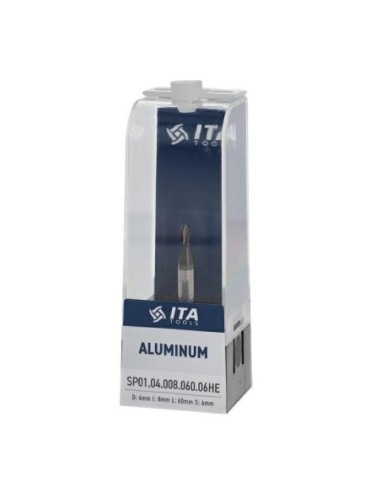 FREZ VHM Z1 D°4 I°8 L°60 S°6 RH WYK. POZYTYW ALUMINIUM I TWORZYWA  SZT.UCZNE POWŁOKA HC, POZYTYW ALUMINIUM POWŁOKA HC (OPAKOWANI