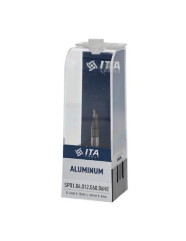 FREZ VHM Z1 D°6 I°12 L°60 S°6 RH WYK. POZYTYW ALUMINIUM I TWORZYWA  SZT.UCZNE POWŁOKA HC, POZYTYW ALUMINIUM POWŁOKA HC (OPAKOWAN