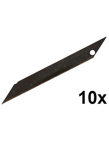Ostrza Do Noża Ostrze Wymienne Łamane 9 Mm Precision 10Szt Sk-5 Black Finish
