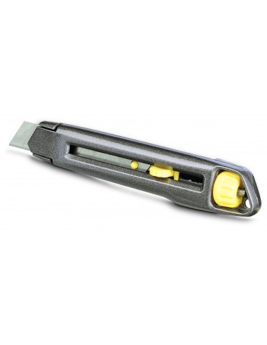 NOŻYK METALOWY LEKKI INTERLOCK, OSTRZE ŁAMANE 18MM [L]