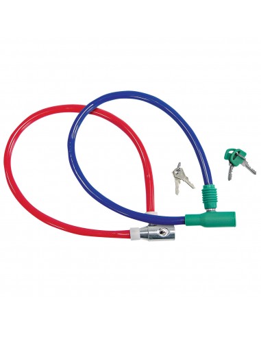 LINKA STALOWA W PVC 550MM, ZAMK. KLUCZ POWL. PLAST.