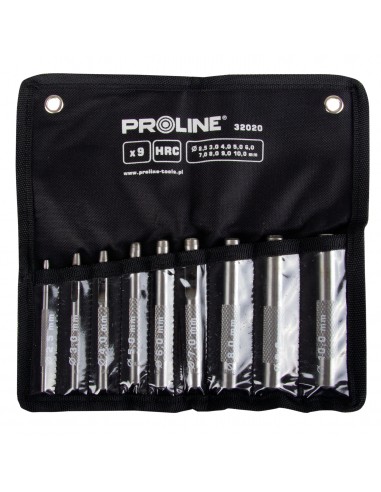 ZESTAW PRZEBIJAKÓW DO SKÓRY 15 SZTUK 2.022.0MM HRC PROLINE