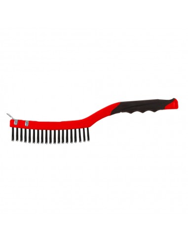 SZCZOTKA DRUCIANA  NYLON, 3X19 RZĘDÓW, 340MM, PROLINE