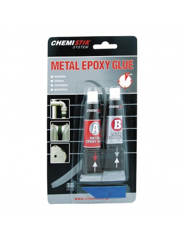 KLEJ EPOKSYDOWY DWUSKŁADN. METALOWY,METAL EPOXY GLUE 2*20G