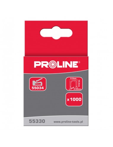 ZSZYWKI PÓŁOKRĄGŁE TYP S, 12MM, 6,2*1,2MM, 1000 SZT, PROLINE