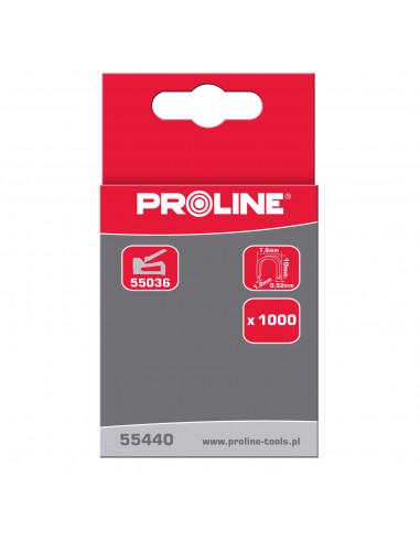 ZSZYWKI PÓŁOKRĄGŁE TYP L, 12MM, 7,6*1,2MM, 1000 SZT, PROLINE