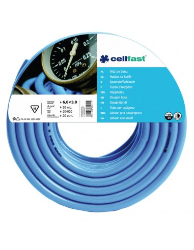 WĄŻ DO TLENU FI=6,0MM DŁ.50M ROLKA