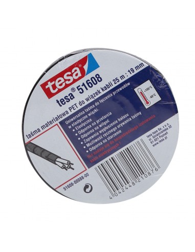 TAŚMA MATERIAŁOWA PET DO WIĄZEK KABLI 25M19MM