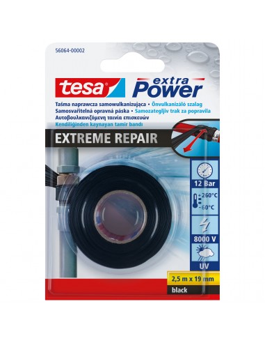 TAŚMA EXTREME SAMOWULKANIZUJĄCA SILIKONOWA 2,5M19MM, CZARNA