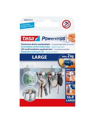 PLASTRY SAMOPRZYLEPNE POWERSTRIPS 10SZT. DUŻE DO 2 KG